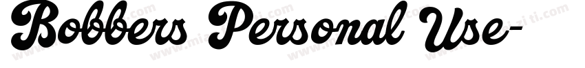 Bobbers Personal Use字体转换